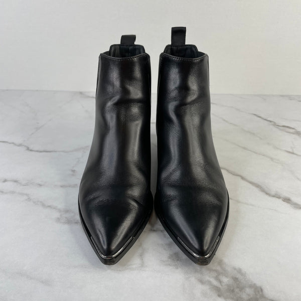 Acne Studios Jensen Black Leather Ankle Boots Size 35