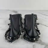 Valentino Black Leather Rockstud Caged Pumps Size 36.5