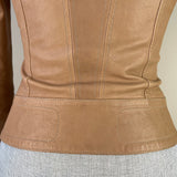 Mackage Beige Kenya leather jacket Size XXS