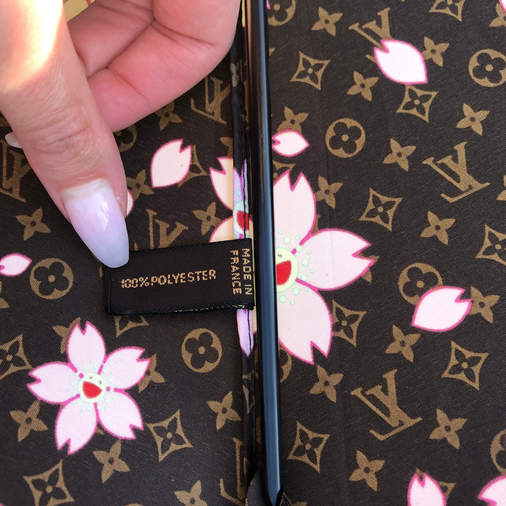 Auth Louis Vuitton Cherry Blossom Parapului Umbrella 1C100150n"