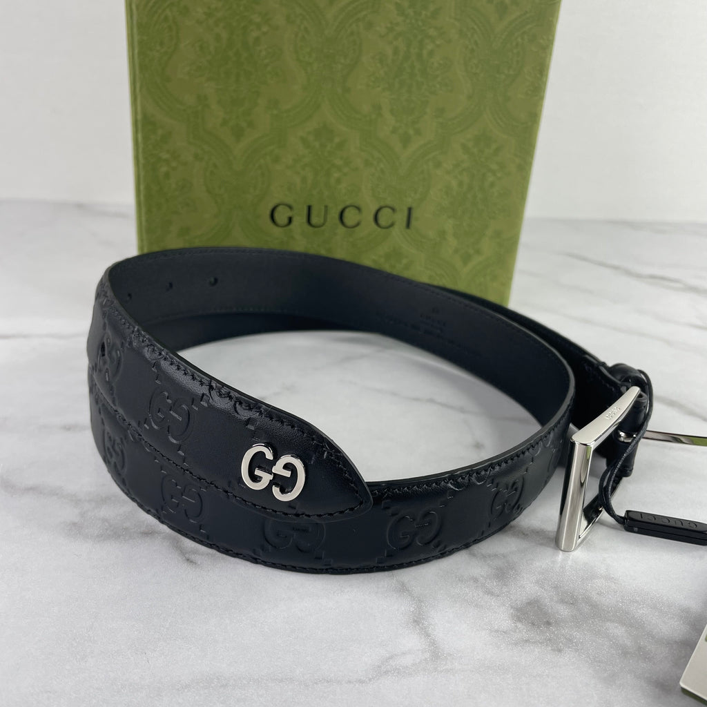 NWT Gucci Leather Belt White GG belt. Size 85/34 Style 625839 Limited  Edition