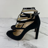 Jimmy Choo Black Suede/Patent DOLL 100 Pumps Size 36
