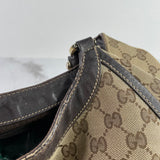 Gucci Brown Canvas Shoulder Bag