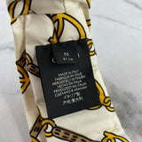 Gucci White Silk Horse-bit Headband Size Medium
