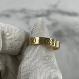 Gucci Yellow Gold Icon Thin Ring Size 13 (6 1/2 US)
