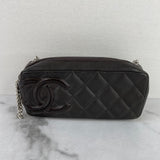 Chanel Dark Brown Cambon Line Pouch Mini Crossbody Bag