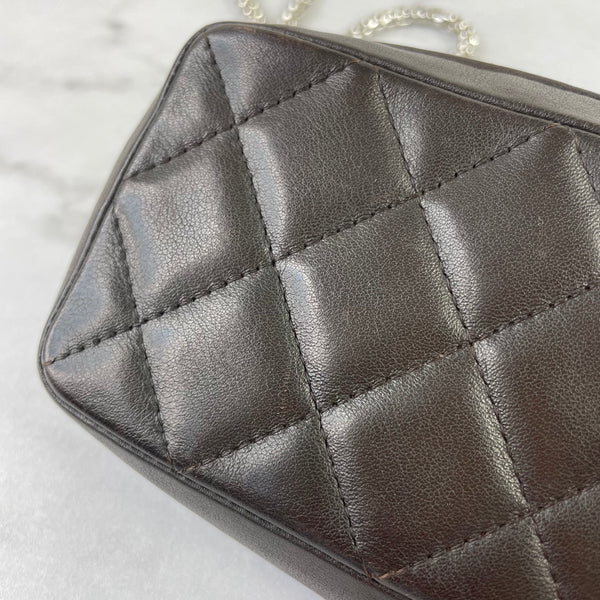 Chanel Dark Brown Cambon Line Pouch Mini Crossbody Bag