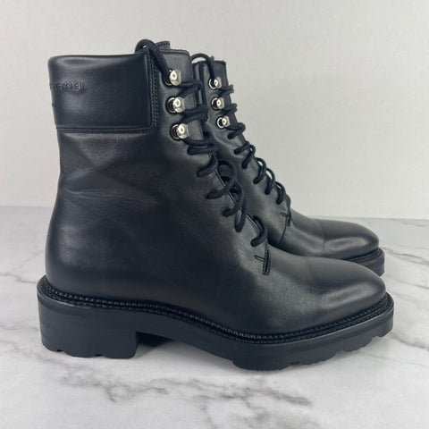 ALEXANDER WANG Black Andy Hiker Boots Size 36.5