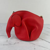 Loewe Scarlet Red Mini Elephant Leather Crossbody/Shoulder Bag