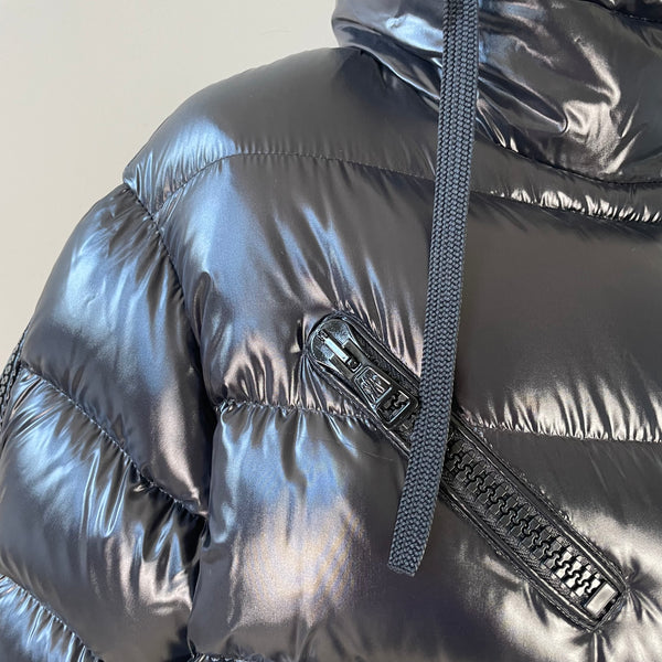 Moncler Ladies Black LIRIOPE Down Puffer Coat Size 1