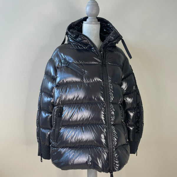 Moncler Ladies Black LIRIOPE Down Puffer Coat Size 1