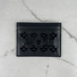 CHRISTIAN LOUBOUTIN Spike Black Leather Card Holder