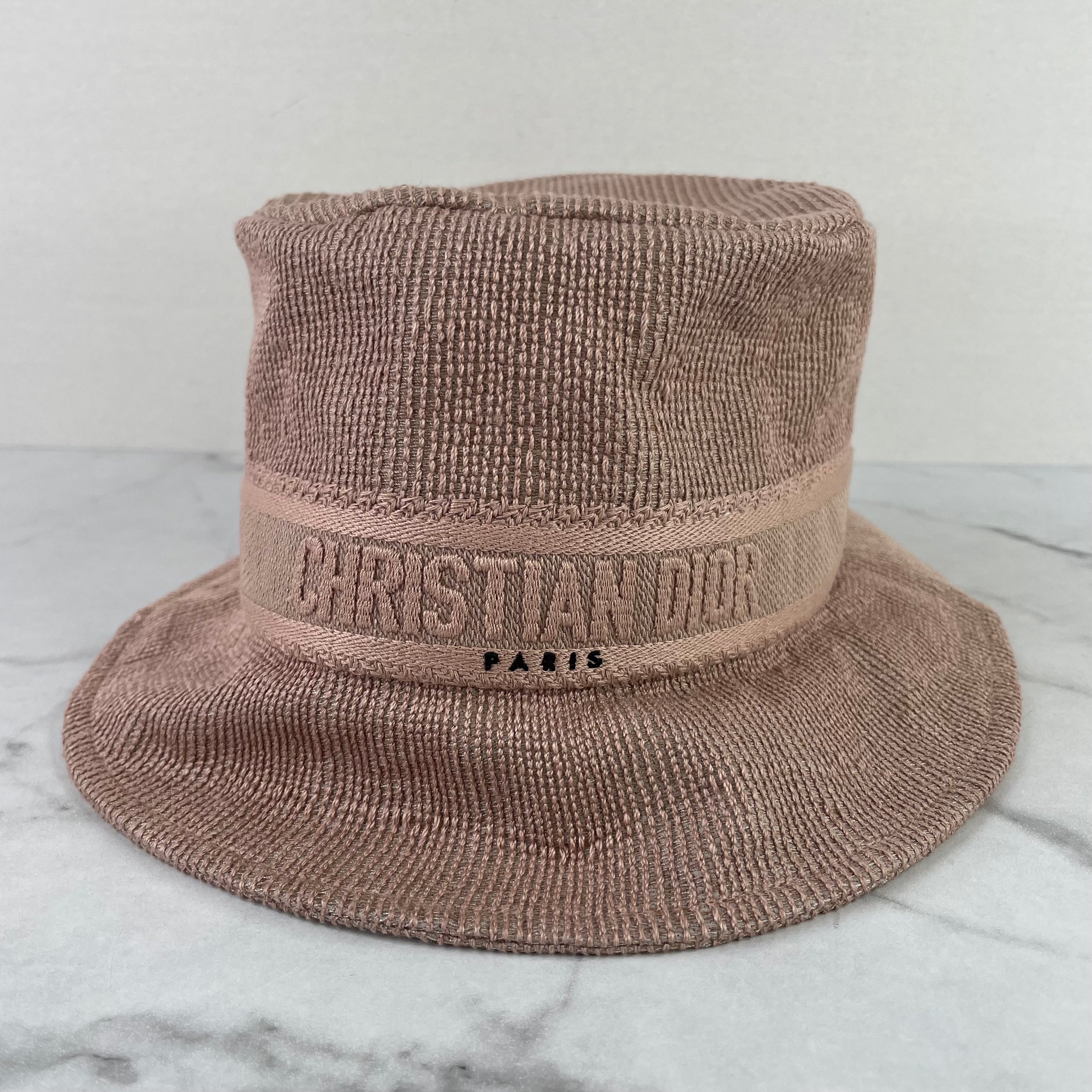 【大人気♪】DIOR Dioriviera D-Bobby ボブハット ピンク Dioriviera D-Bobby Large Brim Bucket Hat Ivory Straw with