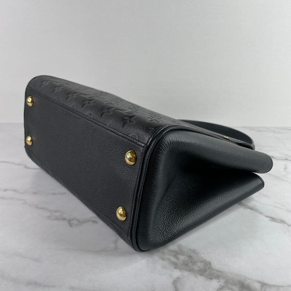 LOUIS VUITTON Black Empreinte Leather Trocadero Shoulder Bag