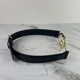 Gucci Black Plutone Interlocking G Belt Size 75/30