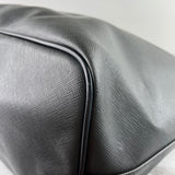 GIVENCHY Black Textured Coated Canvas Large Bambi Print Antigona Tote