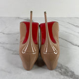 Christian Louboutin Nude Patent So Kate Pumps Size 38
