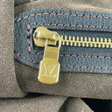 LOUIS VUITTON Black Monogram Mahina L Shoulder Bag