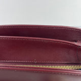 GUCCI Burgundy Calfskin Large Arli Top Handle/Shoulder Bag